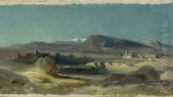 Spanische Landschaft Mit Blick Auf Die Sierra Nevada - view 1