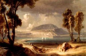 Italian Lake View by Fritz Bamberger