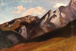 Gebirgsstudie by Fritz Bamberger