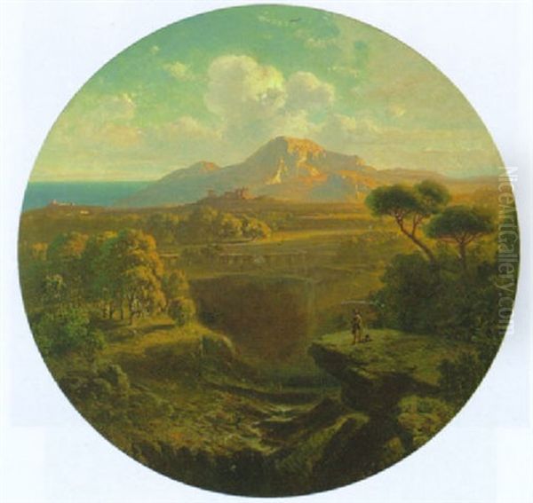Kustenlandschaft Mit Der Ruine Eines Griechischen Tempels - view 1