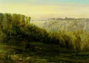 A Boy Seated By Stokleigh Camp, Looking Across Nightingale Valley, Near Clifton, Bristol A Boy Seated By Stokleigh Camp, Looking Across Nightingale Valley, Near Clifton, Bristol