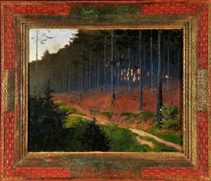 Waldweg by Gustav Bamberger