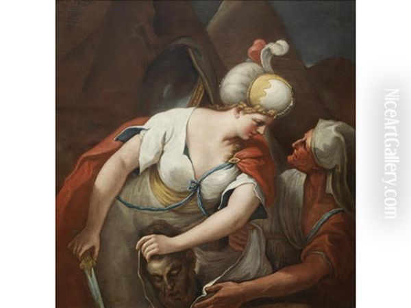 Rebecca At The Well (+ And Judith With The Head Of Holofernes; Pair) - view 1
