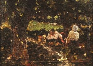 Resting In The Forest by Octav Bancila