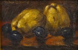 Still Life With Plums And Quinces
