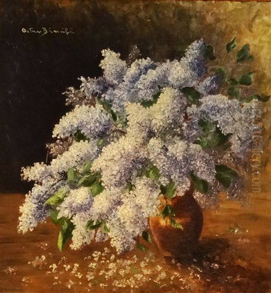 Vase With Lilac Flowers - view 1