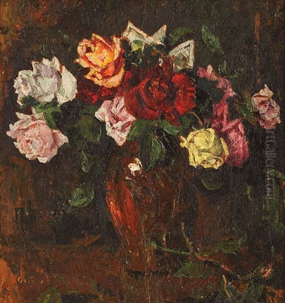 Vase With Roses - view 1