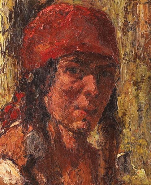 Gypsy With Red Kerchief - view 1