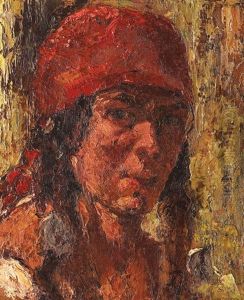 Gypsy With Red Kerchief