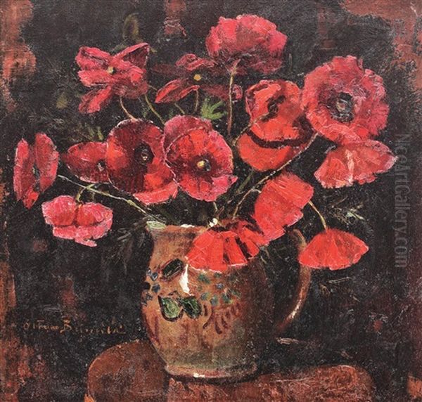 Pot With Poppies - view 1