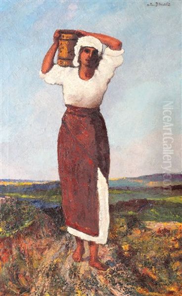 Peasant With A Jug - view 1