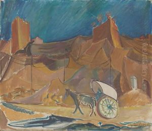 "sudliche Landschaft Mit Kutsche" by Alma del Banco