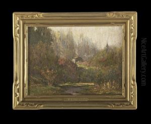 Landscape With Cabin by William Henry Bancroft