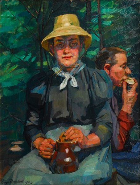 Lunchtime (+ Portrait Of A Distinguished Bearded Old Man With Hat, En Grisaille, Verso) - view 1