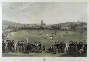 Basebe And Williamdrummond The Cricket Match Between Sussex by Charles William Adderton