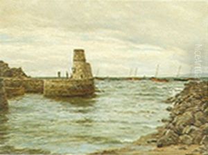 Fishing Boats Of A Jetty by John James Bannatyne