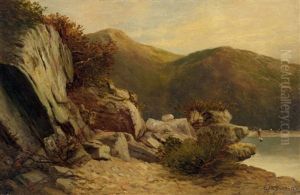 Untitled (rock Study With Clam Diggers, Rhode Island) by Edward Mitchell Bannister
