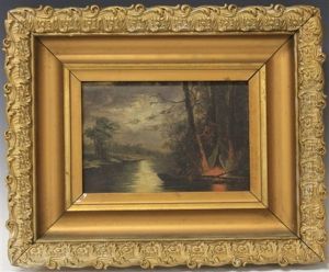 After Edward Bannister (1828-1901), Oil On Board by Edward Mitchell Bannister