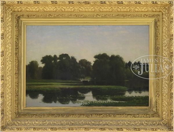 Landscape With Lily Pond & Bridge - view 1
