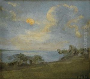 Untitled (landscape And Cloud Study) by Edward Mitchell Bannister