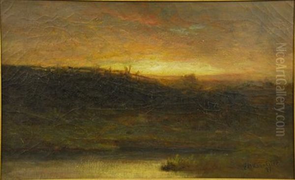 Sunset Over The Marsh - view 1