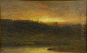 Sunset Over The Marsh by Edward Mitchell Bannister