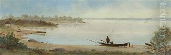 Fishermen On The Shoreline - view 1