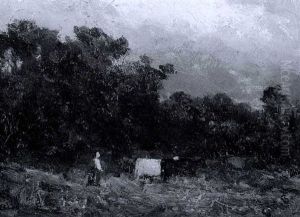 Landscape With Grazing Cattle by Edward Mitchell Bannister