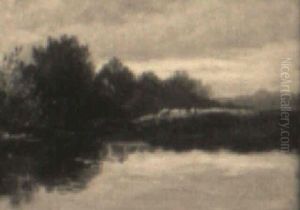 Cattle By A River by Edward Mitchell Bannister