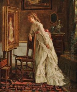 Admiring Her Own Portrait/a Self Portrait Admiring Her Own Portrait/a Self Portrait
