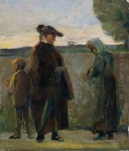 La Passeggiata Del Curato by Cristiano Banti
