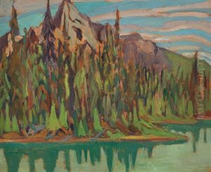 Lake In The Rockies by Sir Frederick Grant Banting