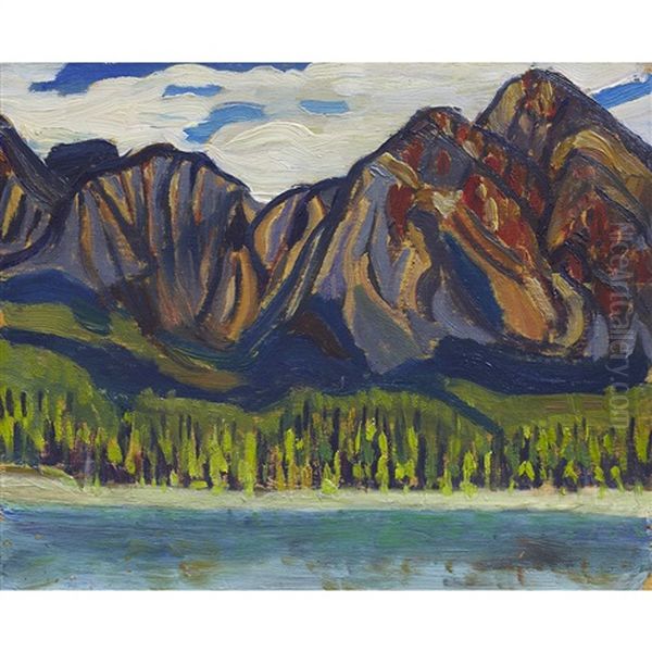 Canadian Rockies Mountainscape - view 1