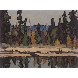 Trees And Lake by Sir Frederick Grant Banting