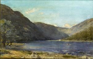 Boating - Probably Glendalough by Joseph Poole Addey