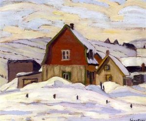 A French Canadian Scene - St. Tite Des Caps by Sir Frederick Grant Banting
