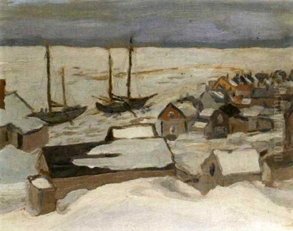 A Settlement On The St. Lawrence, (st. Tite Des Caps?) - view 1