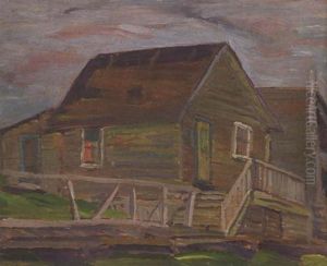 The Barn, Quebec Village by Sir Frederick Grant Banting