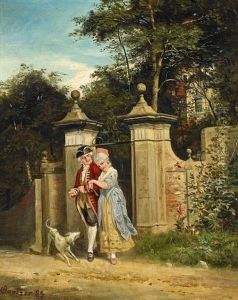 Der Spaziergang by Carl Bantzer