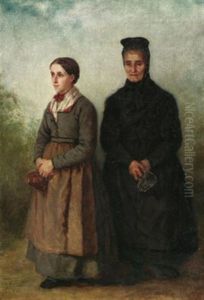 Hessische Bauerinnen by Carl Bantzer