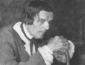 Der Leinenweber Rupp by Carl Bantzer