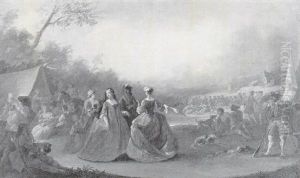 Les Rejouissances Militaires Au Campement by Bonaventure De Bar