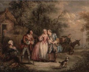 A Fete Champetre by Bonaventure De Bar