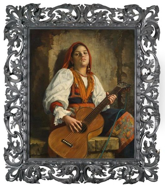 Gitarrenspielerin - view 1