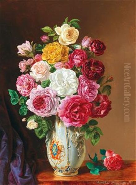 Bouquet Of Roses In A Vase - view 1