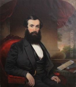 Portrait Of Lajos Kossuth by Miklos Barabas