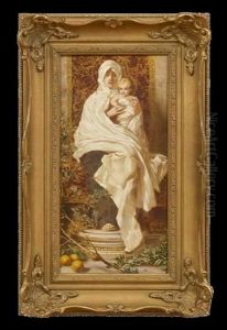 Madonna Of The Lemons by Nicolo Barabino