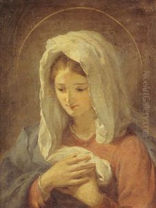 La Vierge De L'annonciation by Nicolo Barabino