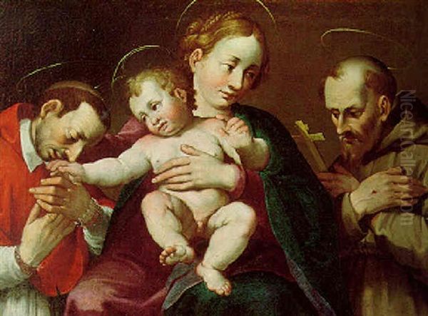 The Madonna And Child With Saints Filippo Neri And Francis - view 1