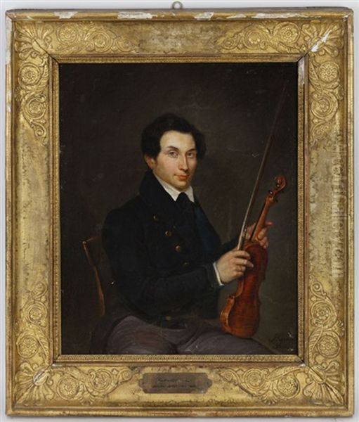 Portrait Du Violoniste Joseph Artot - view 1